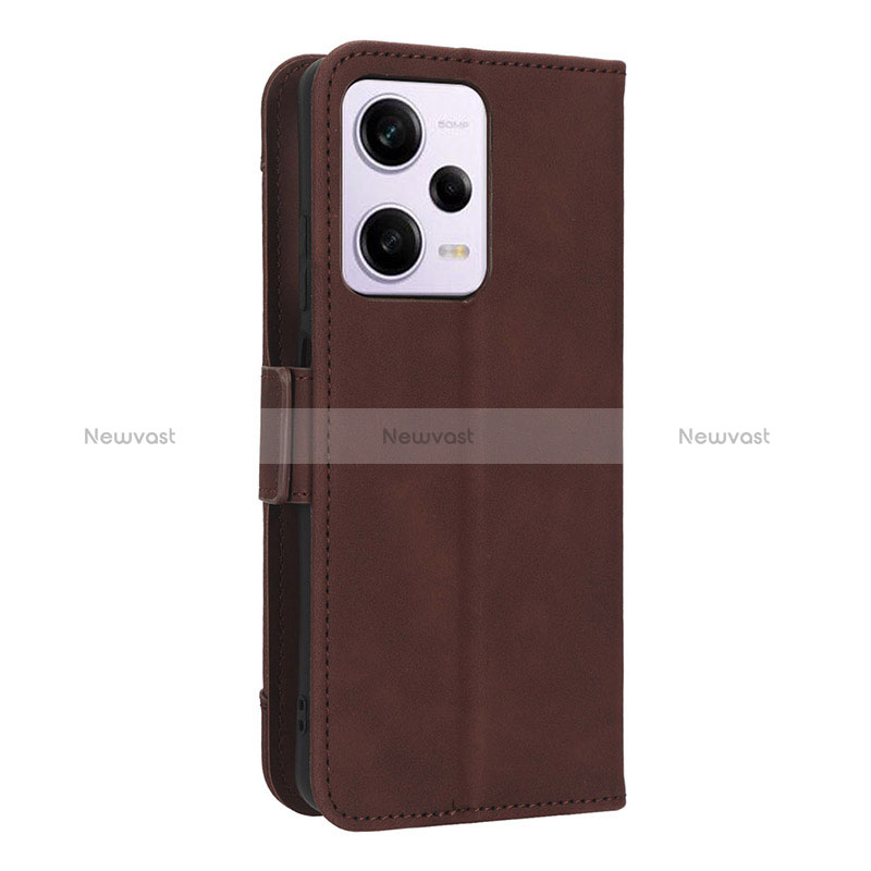 Leather Case Stands Flip Cover Holder BY2 for Xiaomi Redmi Note 12 Pro 5G