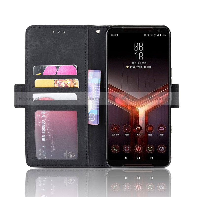 Leather Case Stands Flip Cover Holder BY3 for Asus ROG Phone II ZS660KL