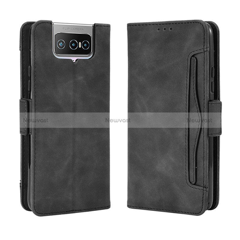 Leather Case Stands Flip Cover Holder BY3 for Asus Zenfone 7 Pro ZS671KS