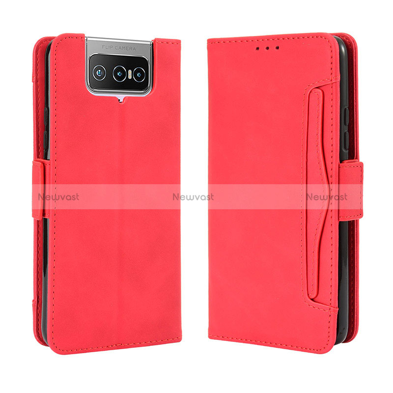 Leather Case Stands Flip Cover Holder BY3 for Asus Zenfone 7 Pro ZS671KS