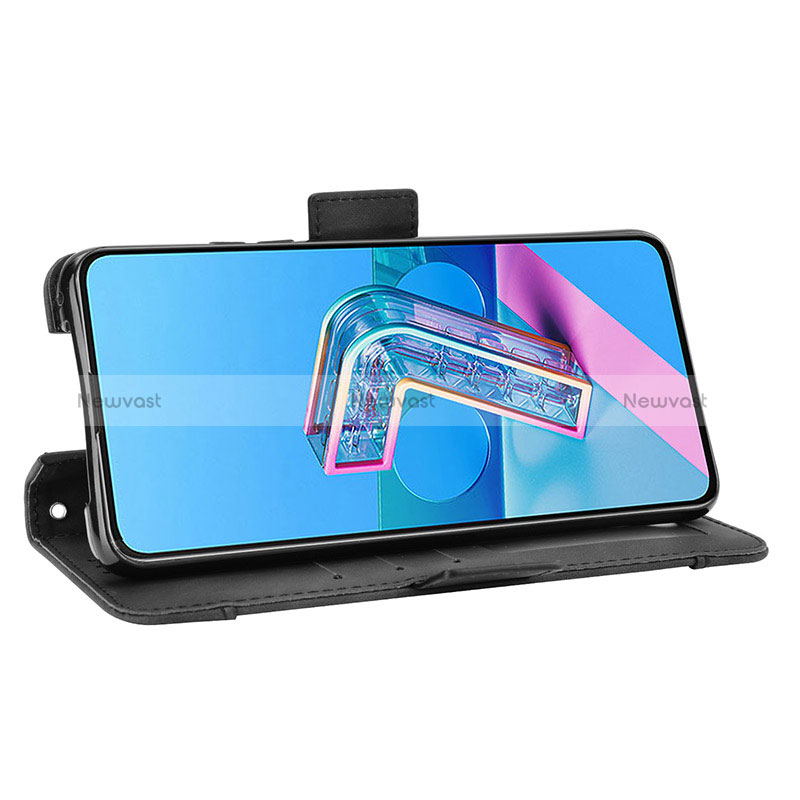 Leather Case Stands Flip Cover Holder BY3 for Asus ZenFone 8 Flip ZS672KS