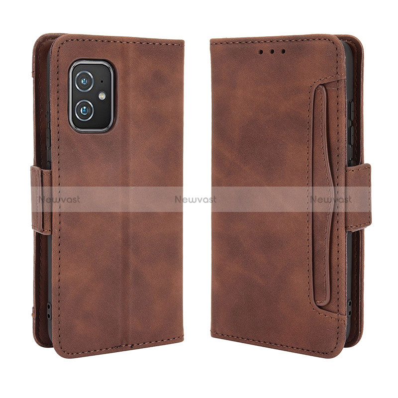 Leather Case Stands Flip Cover Holder BY3 for Asus Zenfone 8 ZS590KS