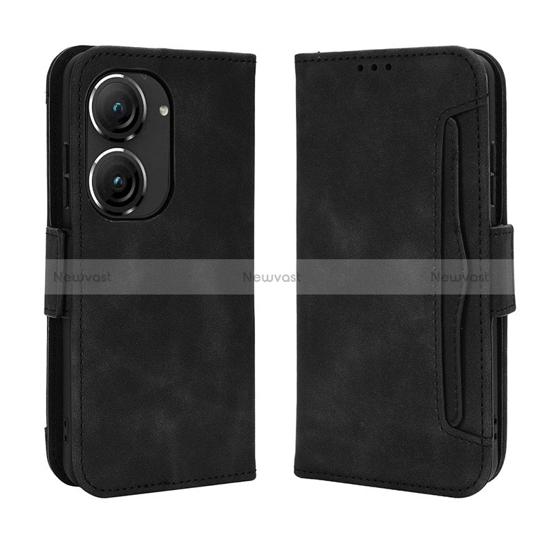 Leather Case Stands Flip Cover Holder BY3 for Asus Zenfone 9