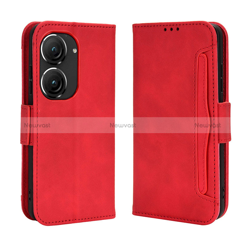 Leather Case Stands Flip Cover Holder BY3 for Asus Zenfone 9