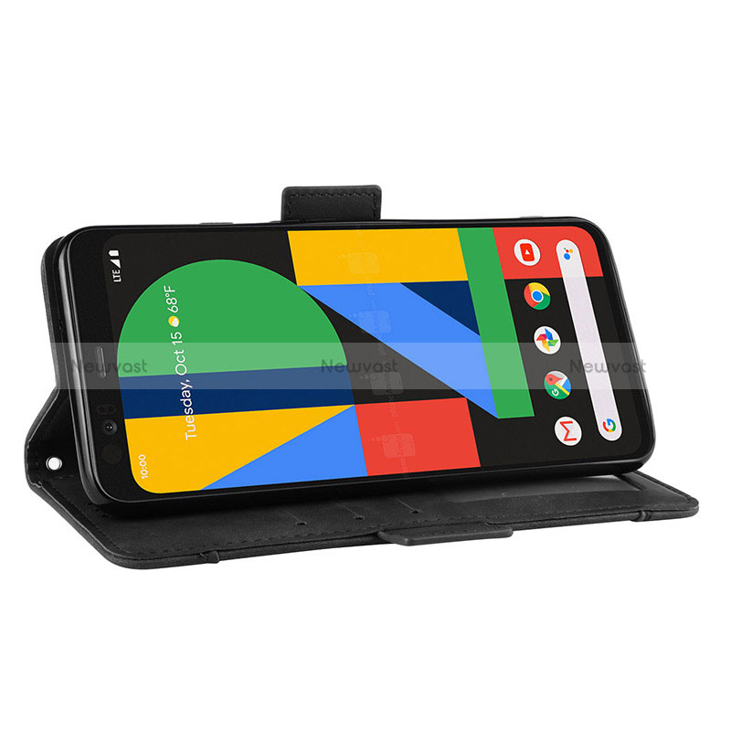 Leather Case Stands Flip Cover Holder BY3 for Google Pixel 4 XL