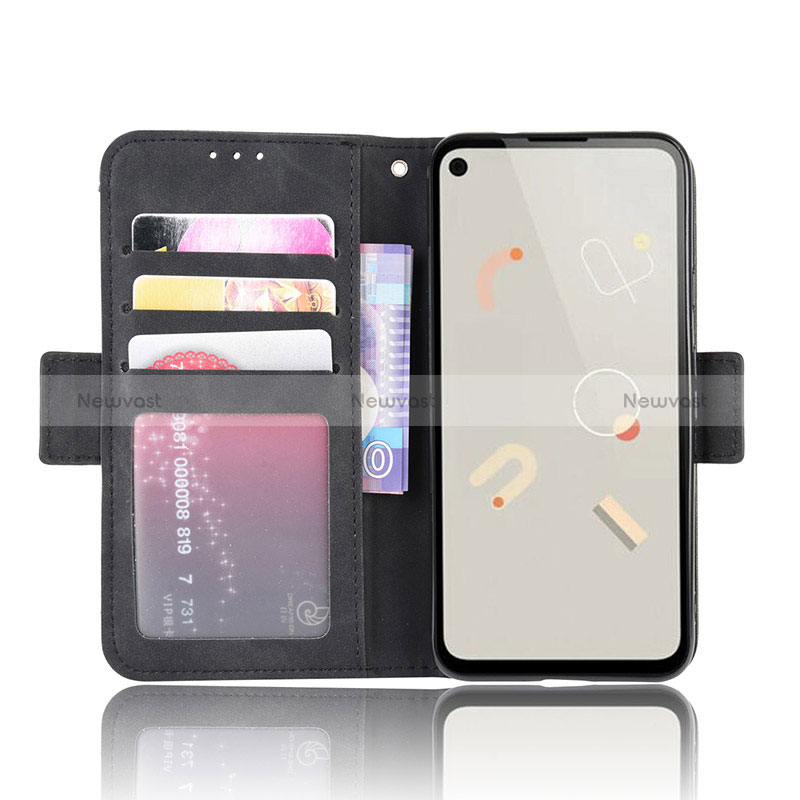 Leather Case Stands Flip Cover Holder BY3 for Google Pixel 4a