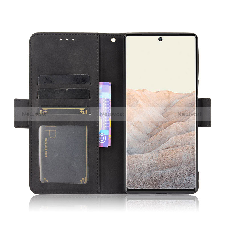 Leather Case Stands Flip Cover Holder BY3 for Google Pixel 6 5G