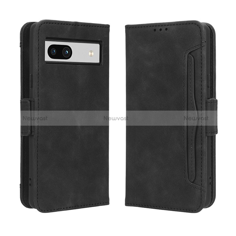 Leather Case Stands Flip Cover Holder BY3 for Google Pixel 7a 5G