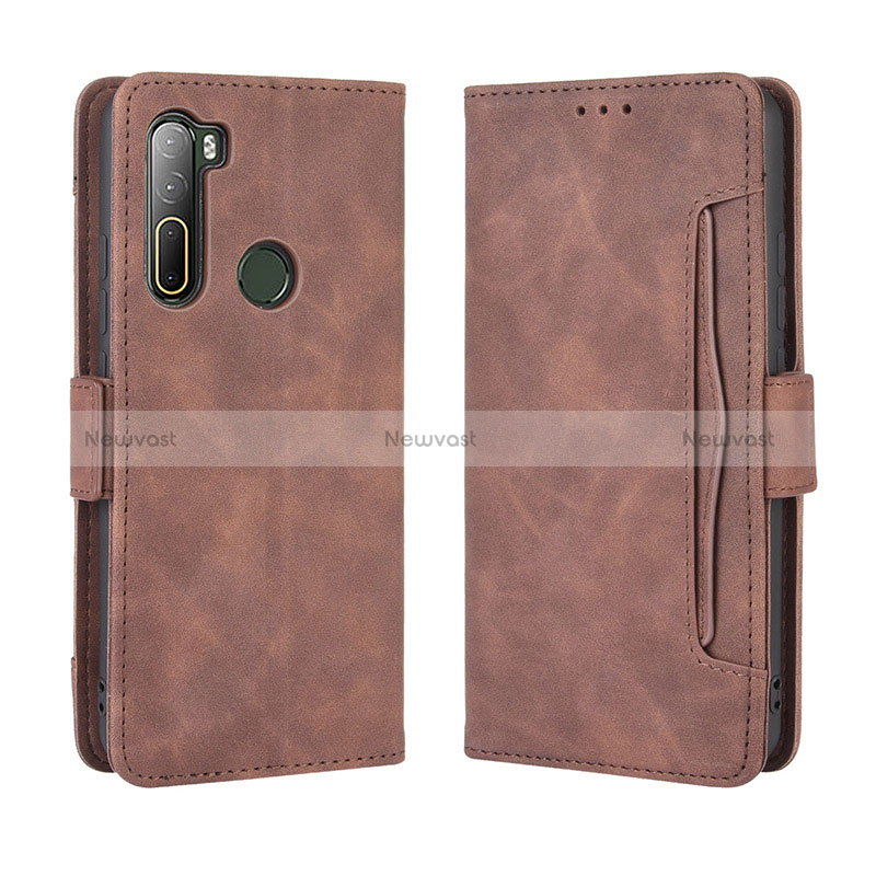 Leather Case Stands Flip Cover Holder BY3 for HTC U20 5G