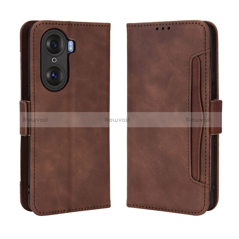 Leather Case Stands Flip Cover Holder BY3 for Huawei Honor 60 5G