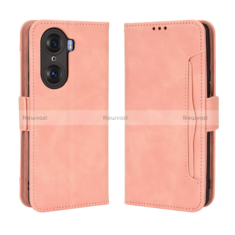 Leather Case Stands Flip Cover Holder BY3 for Huawei Honor 60 Pro 5G