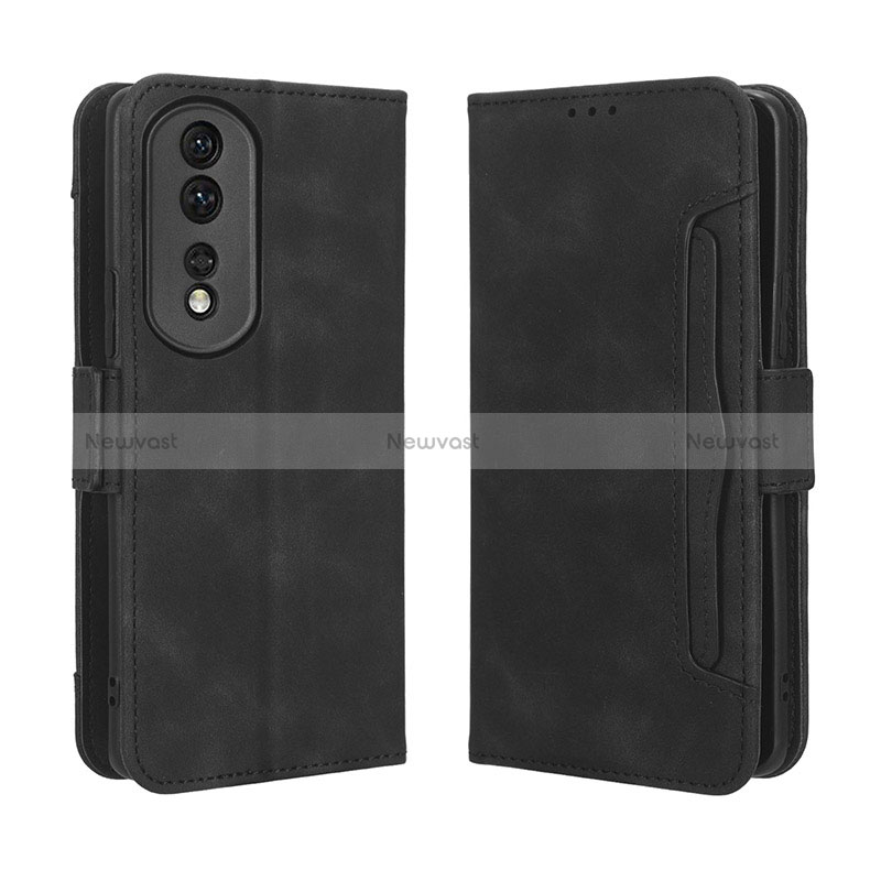 Leather Case Stands Flip Cover Holder BY3 for Huawei Honor 80 Pro 5G