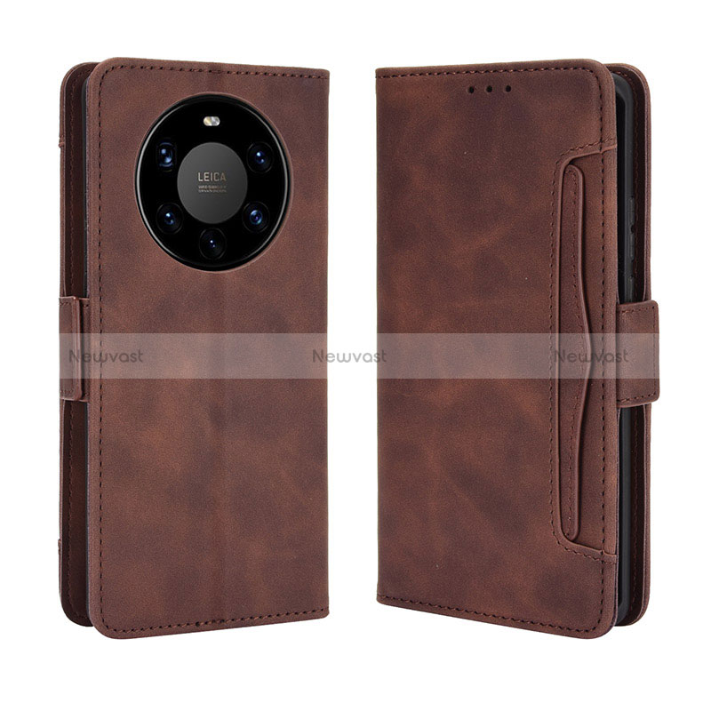 Leather Case Stands Flip Cover Holder BY3 for Huawei Mate 40 Pro+ Plus