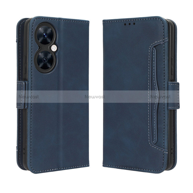 Leather Case Stands Flip Cover Holder BY3 for Huawei Nova 11i Blue