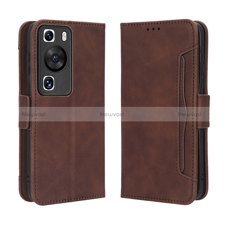 Leather Case Stands Flip Cover Holder BY3 for Huawei P60