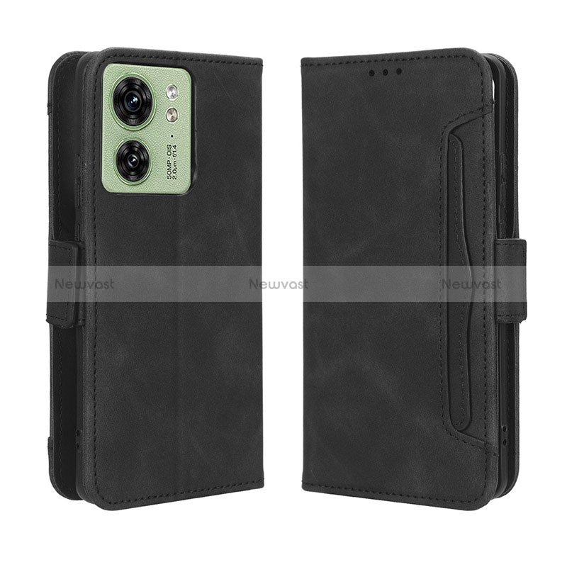 Leather Case Stands Flip Cover Holder BY3 for Motorola Moto Edge 40 5G