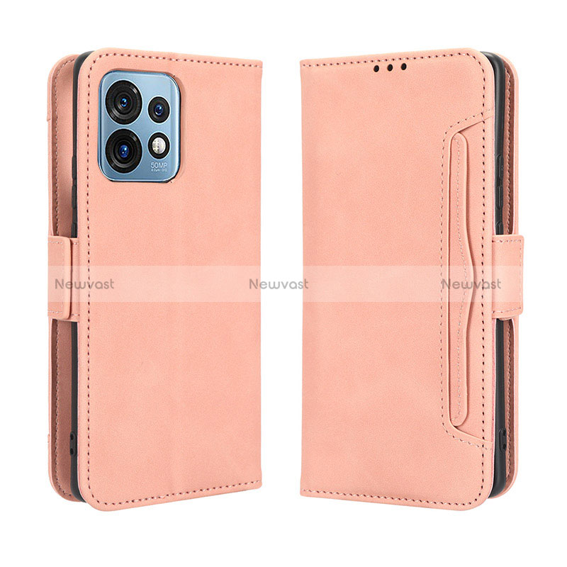 Leather Case Stands Flip Cover Holder BY3 for Motorola Moto Edge 40 Pro 5G