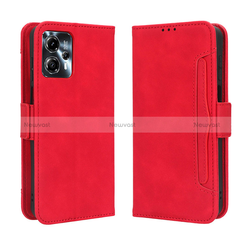 Leather Case Stands Flip Cover Holder BY3 for Motorola Moto G13