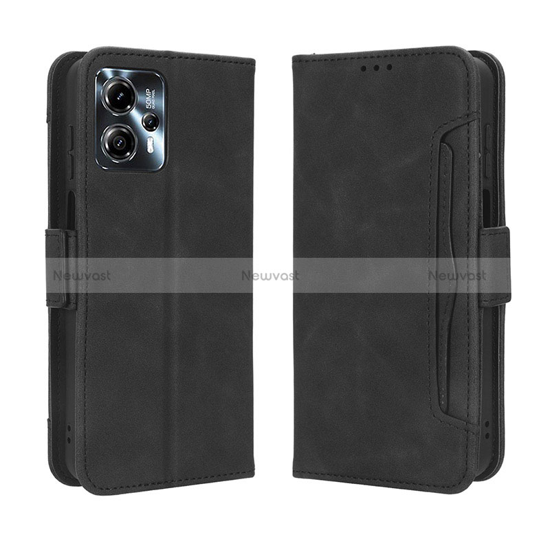 Leather Case Stands Flip Cover Holder BY3 for Motorola Moto G23