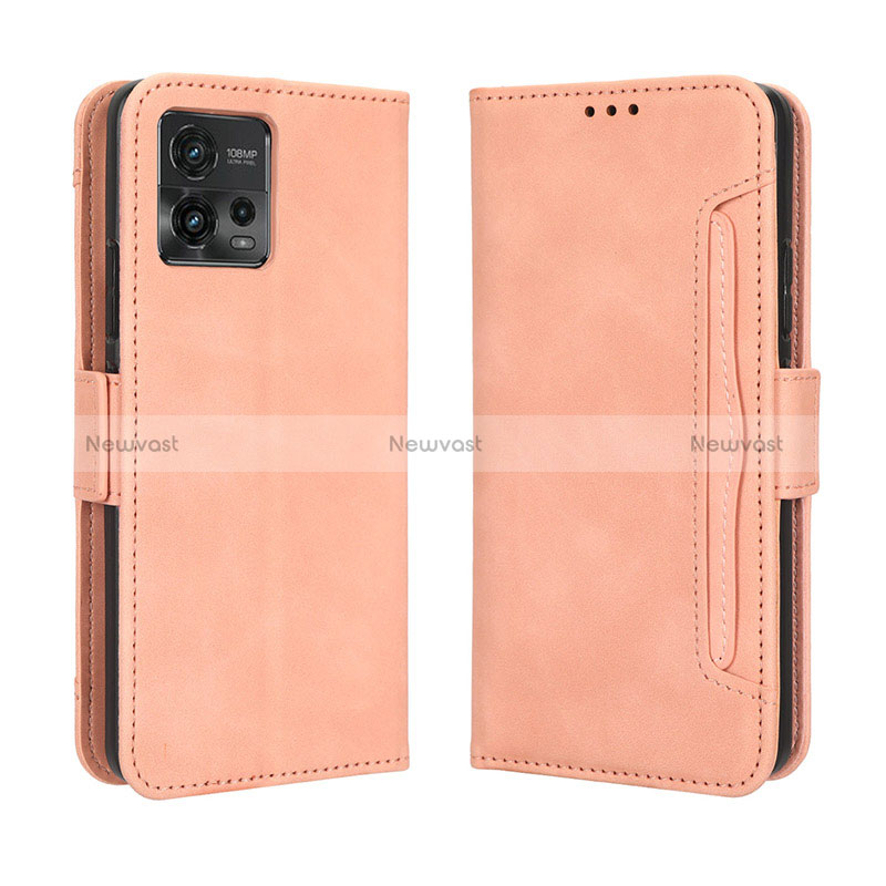 Leather Case Stands Flip Cover Holder BY3 for Motorola Moto G72