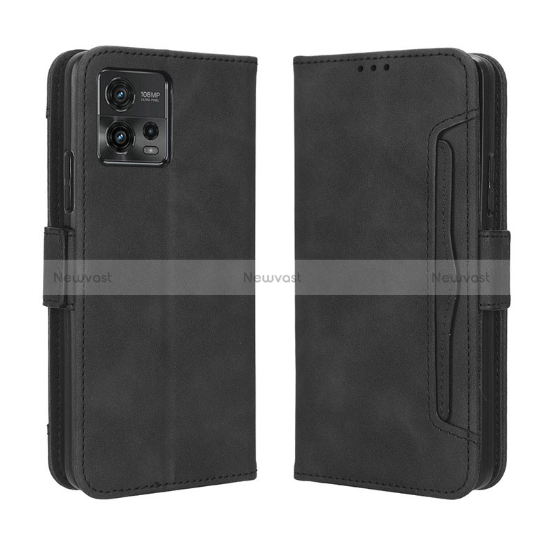 Leather Case Stands Flip Cover Holder BY3 for Motorola Moto G72