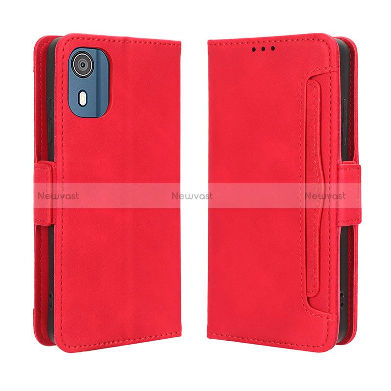 Leather Case Stands Flip Cover Holder BY3 for Nokia C02