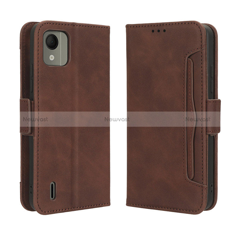 Leather Case Stands Flip Cover Holder BY3 for Nokia C110