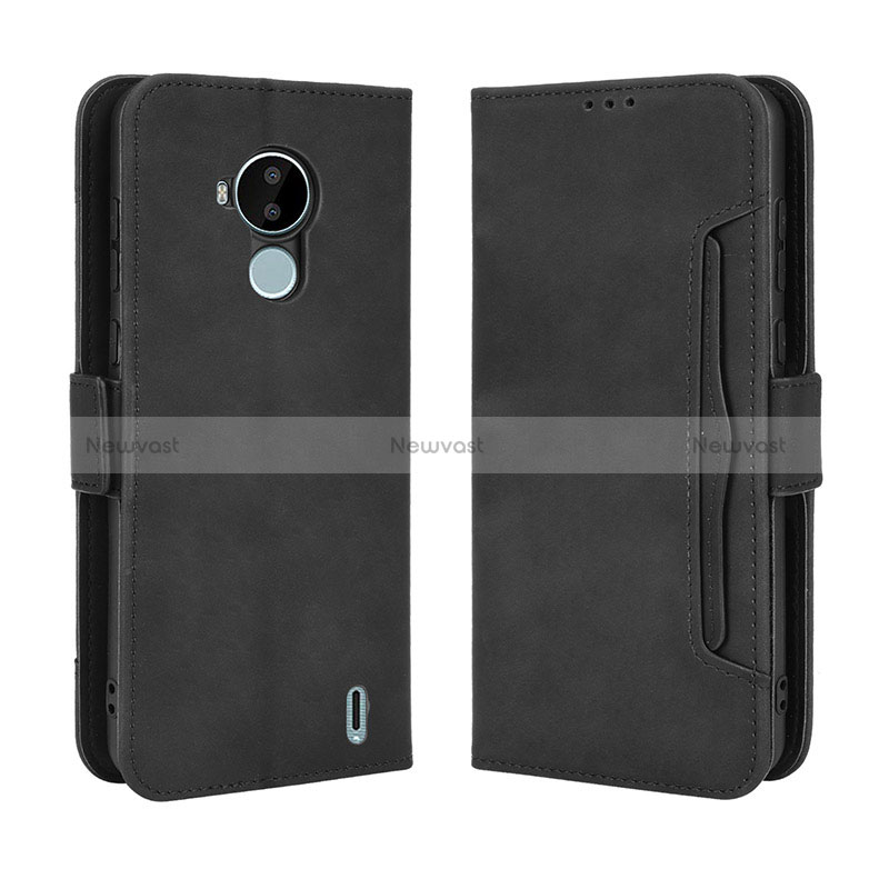 Leather Case Stands Flip Cover Holder BY3 for Nokia C30