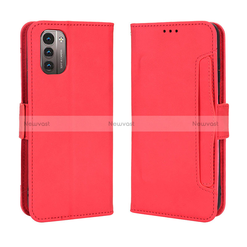 Leather Case Stands Flip Cover Holder BY3 for Nokia G11