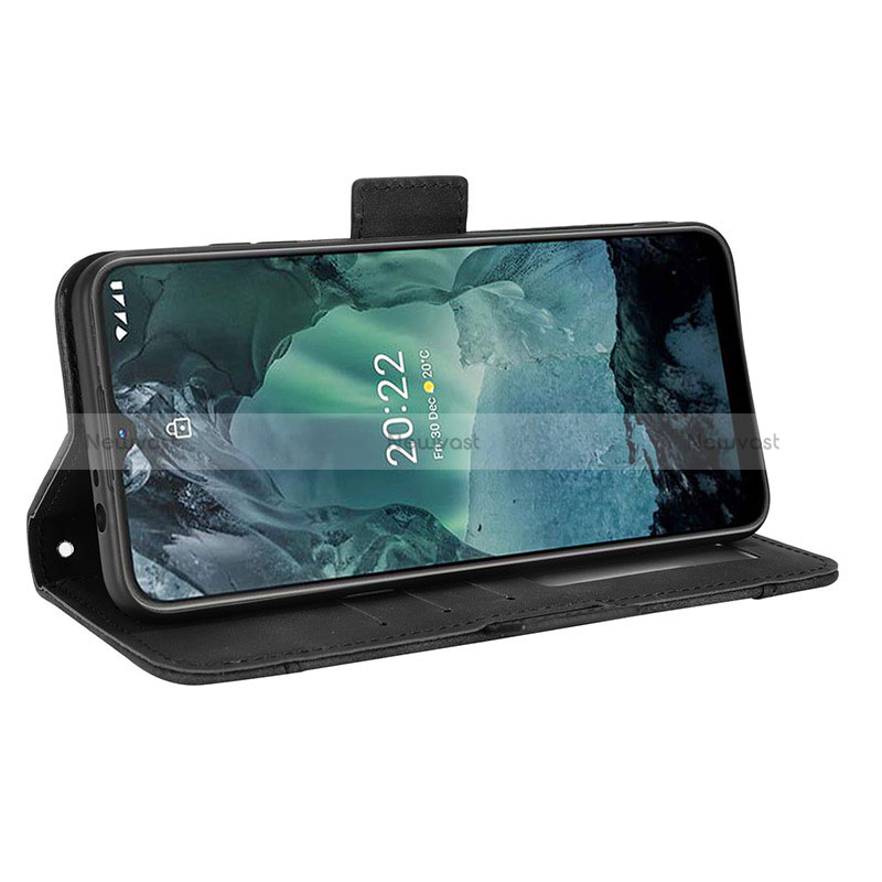 Leather Case Stands Flip Cover Holder BY3 for Nokia G11