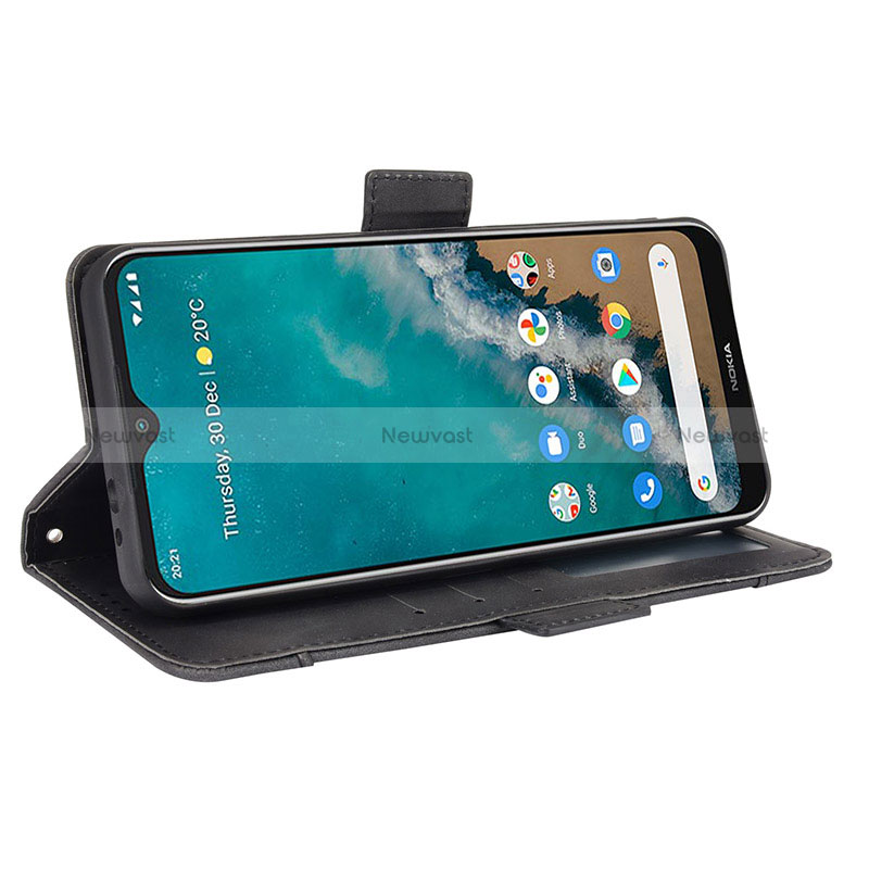 Leather Case Stands Flip Cover Holder BY3 for Nokia G50 5G