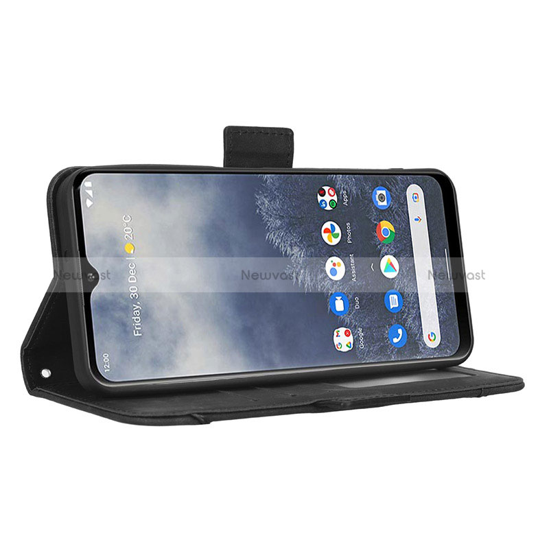 Leather Case Stands Flip Cover Holder BY3 for Nokia G60 5G