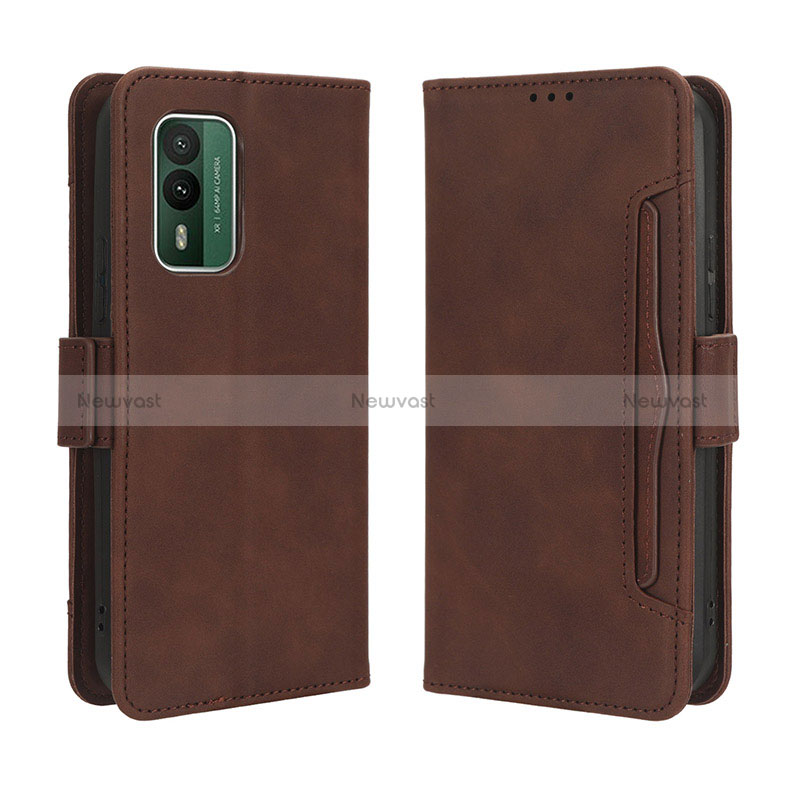 Leather Case Stands Flip Cover Holder BY3 for Nokia XR21