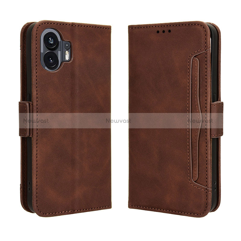 Leather Case Stands Flip Cover Holder BY3 for Nothing Phone 2