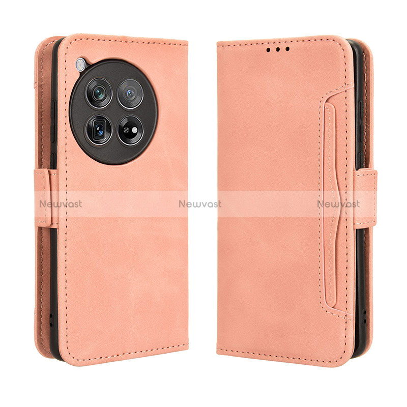 Leather Case Stands Flip Cover Holder BY3 for OnePlus 12R 5G