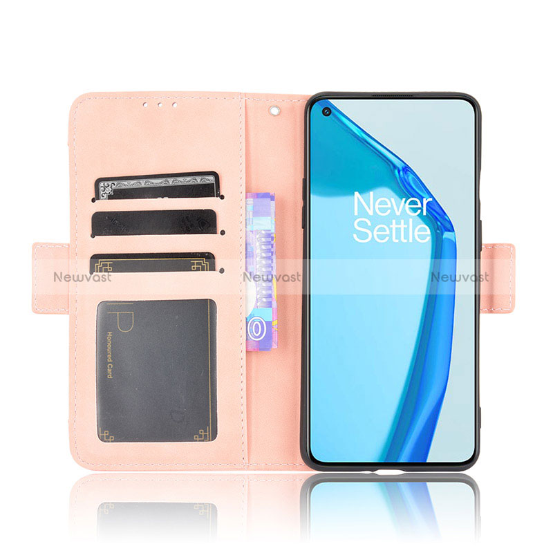 Leather Case Stands Flip Cover Holder BY3 for OnePlus 9R 5G