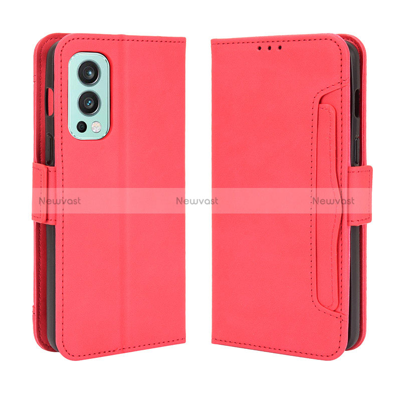 Leather Case Stands Flip Cover Holder BY3 for OnePlus Nord 2 5G