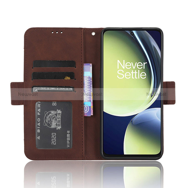 Leather Case Stands Flip Cover Holder BY3 for OnePlus Nord CE 3 5G