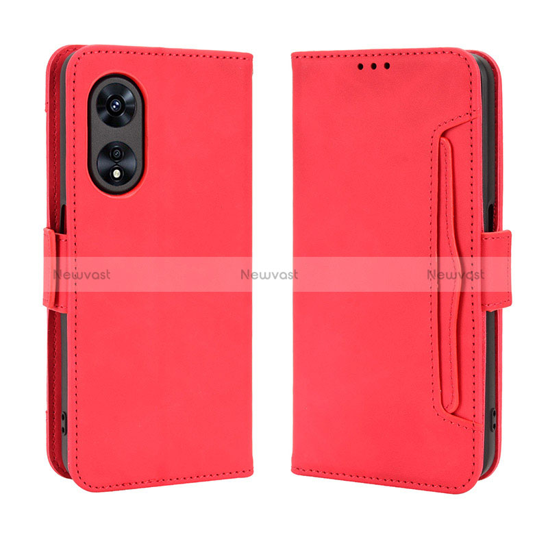 Leather Case Stands Flip Cover Holder BY3 for Oppo A1 5G