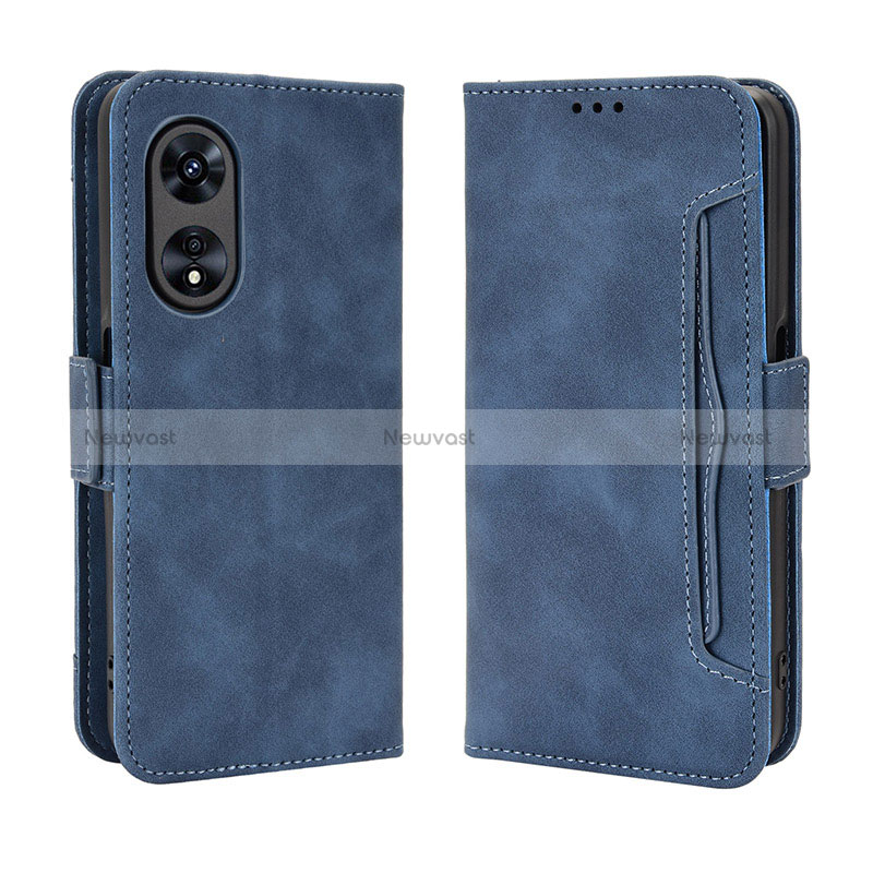 Leather Case Stands Flip Cover Holder BY3 for Oppo A1 5G