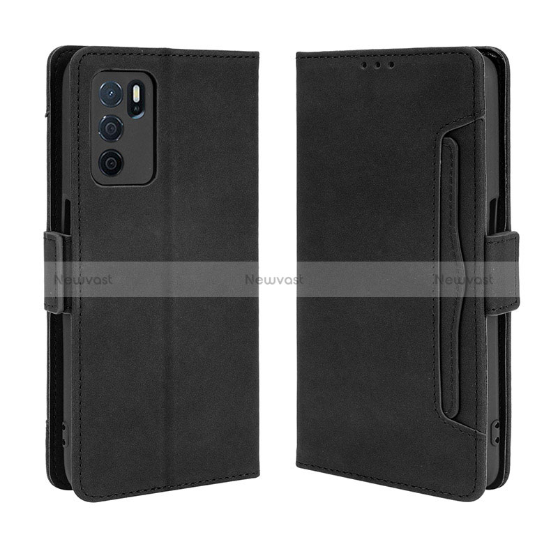 Leather Case Stands Flip Cover Holder BY3 for Oppo A16