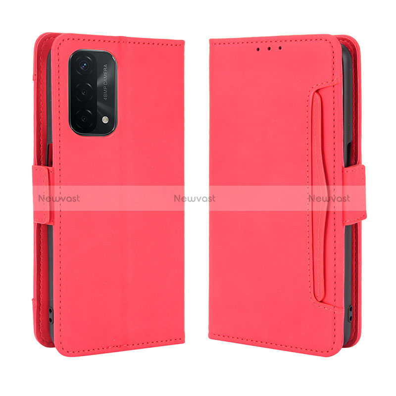 Leather Case Stands Flip Cover Holder BY3 for Oppo A54 5G