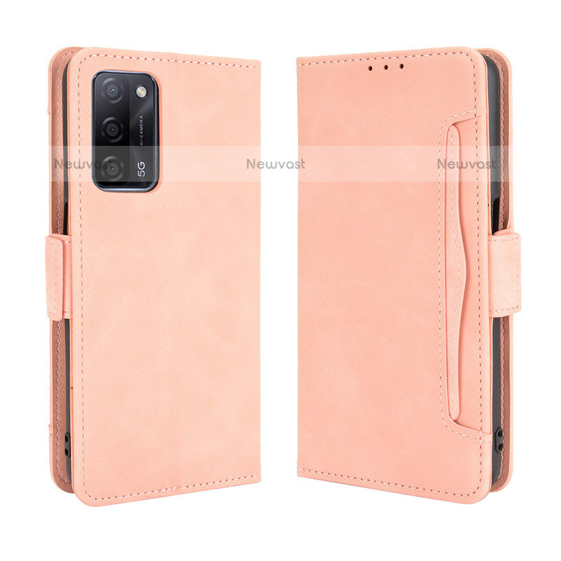 Leather Case Stands Flip Cover Holder BY3 for Oppo A55 5G