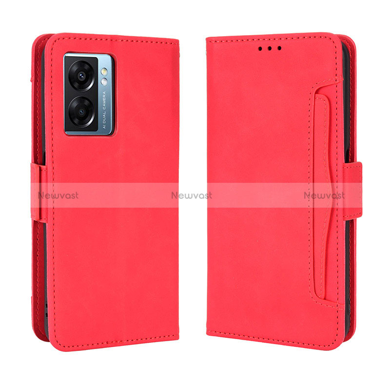 Leather Case Stands Flip Cover Holder BY3 for Oppo A57 5G