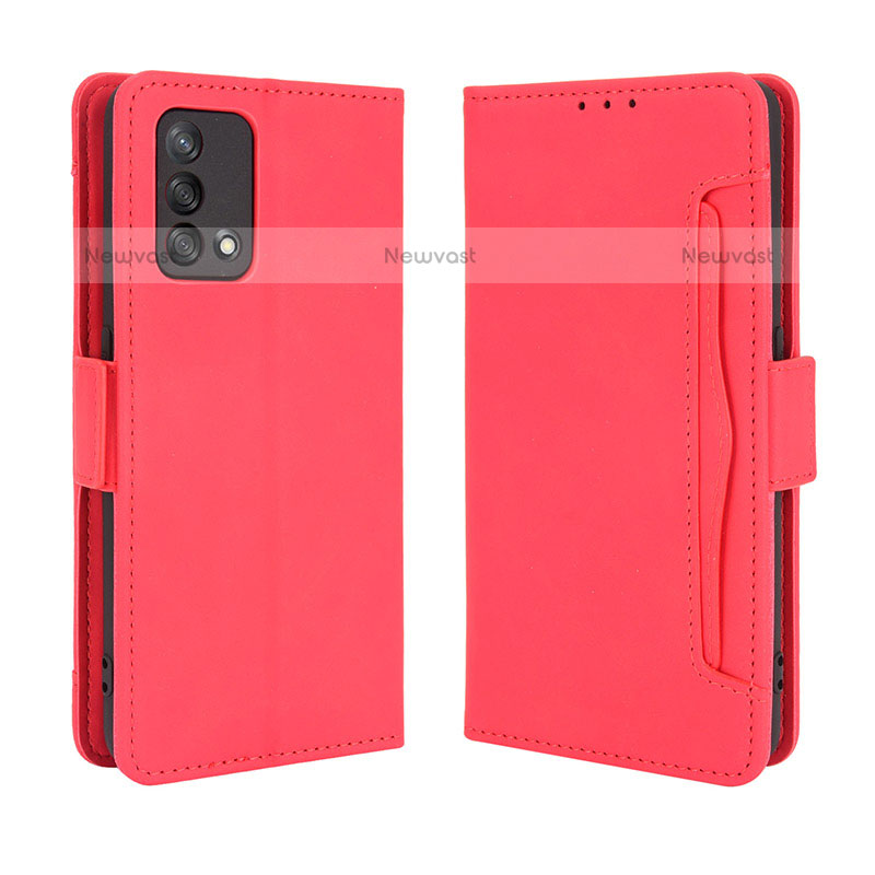 Leather Case Stands Flip Cover Holder BY3 for Oppo A74 4G