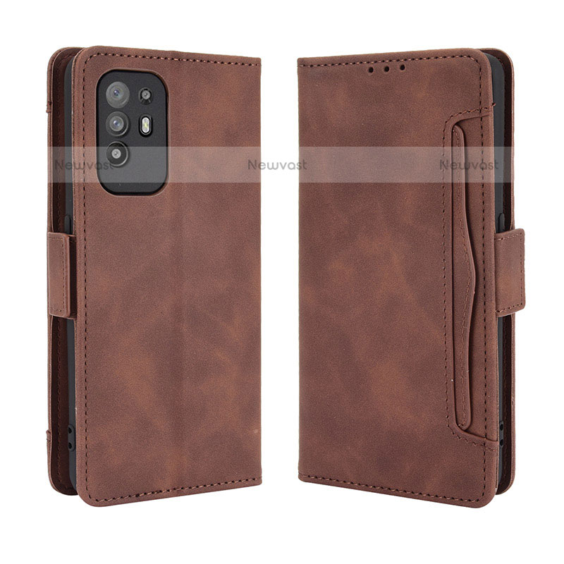 Leather Case Stands Flip Cover Holder BY3 for Oppo A94 5G