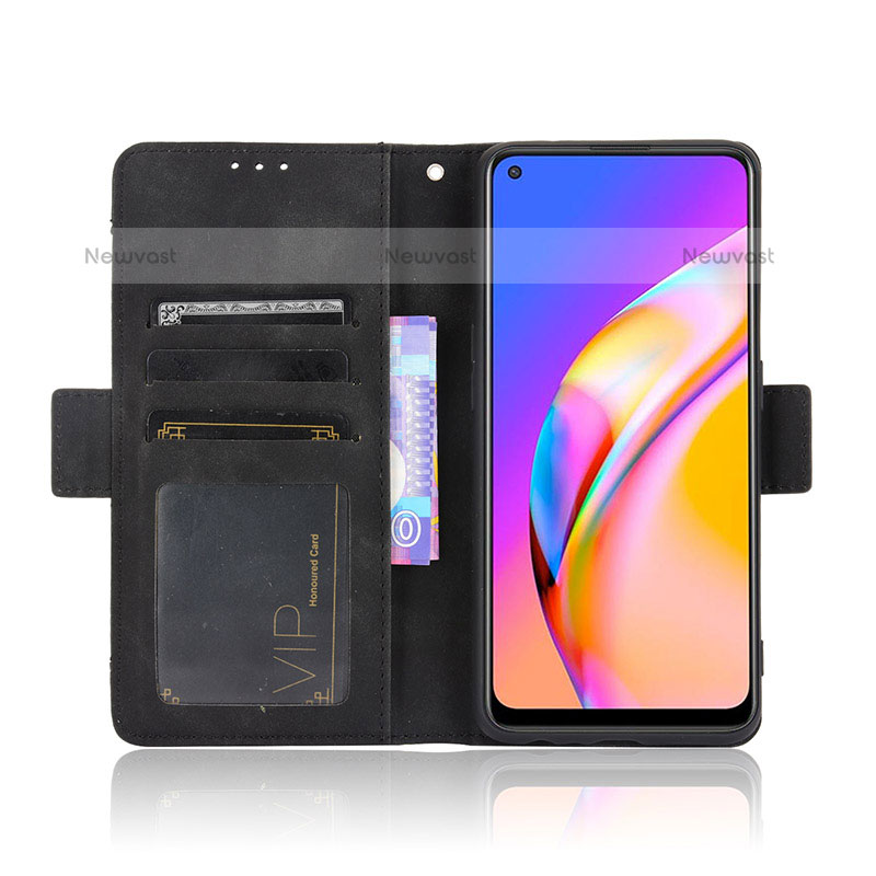 Leather Case Stands Flip Cover Holder BY3 for Oppo A94 5G