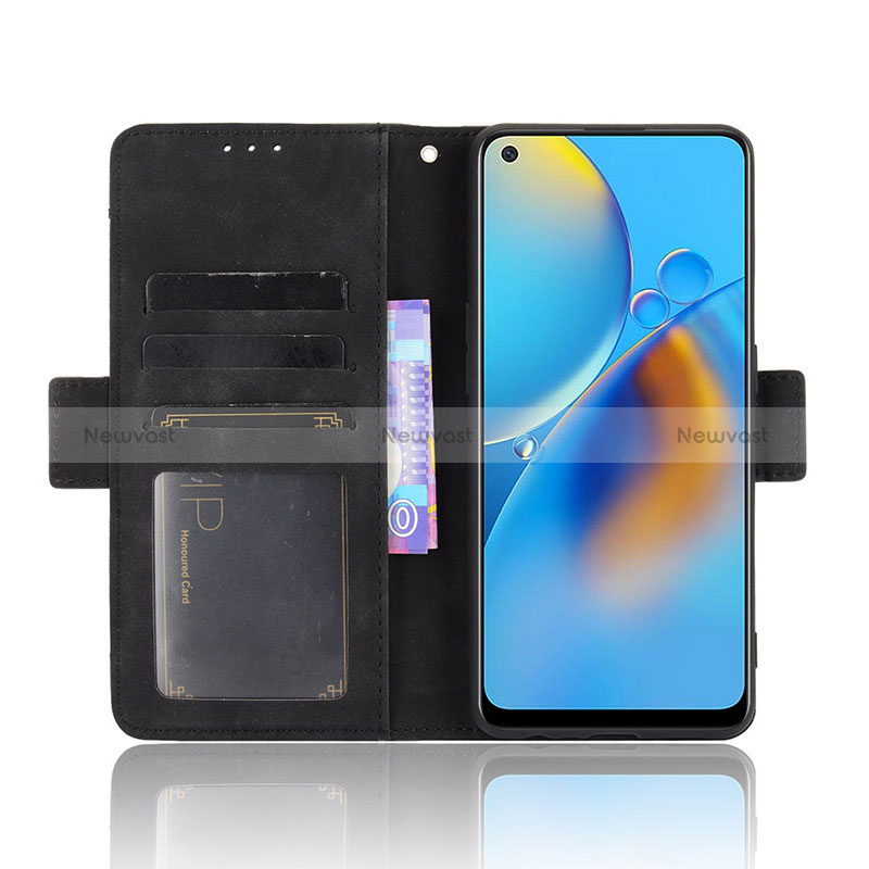 Leather Case Stands Flip Cover Holder BY3 for Oppo A95 4G