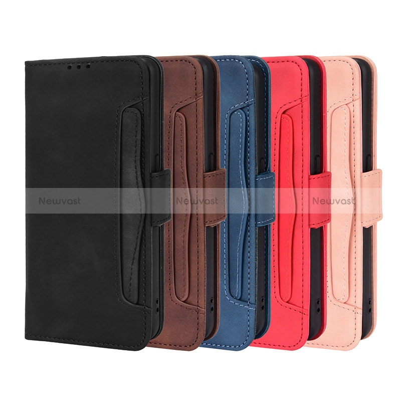 Leather Case Stands Flip Cover Holder BY3 for Oppo A96 5G