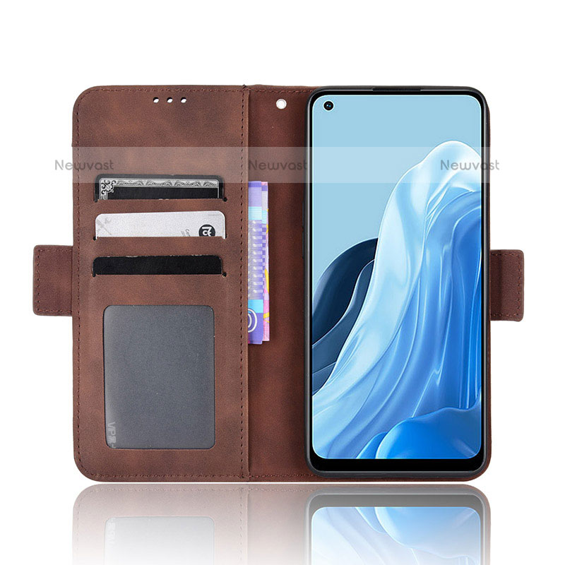 Leather Case Stands Flip Cover Holder BY3 for Oppo F21s Pro 4G